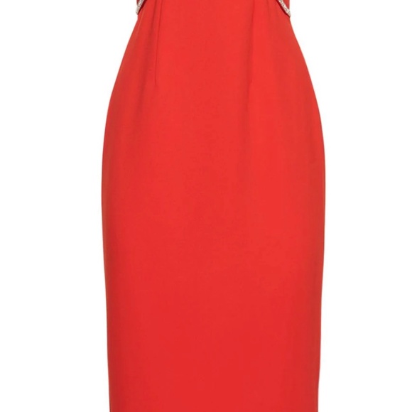 Self-Portrait Strapless crystal-embellished crepe midi dress - Picture 2 of 4